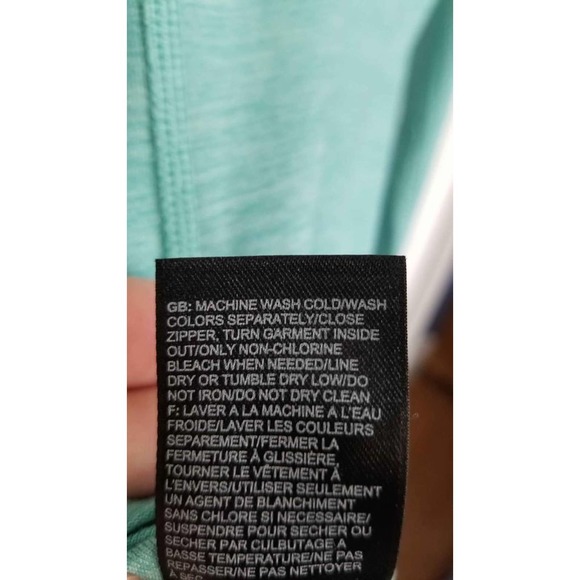 North Face Women's Turquoise Small Fitted Lightweight 1/4 Zip Pullover - Picture 6 of 7